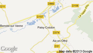 Plan de Paisy-Cosdon