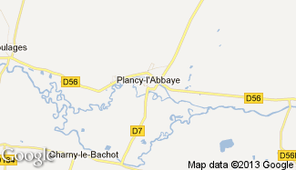 Plan de Plancy-l'Abbaye