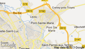 Plan de Pont-Sainte-Marie