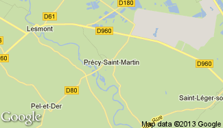 Plan de Précy-Saint-Martin