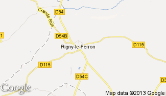 Plan de Rigny-le-Ferron
