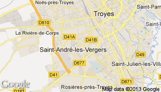 Plan de Saint-André-les-Vergers