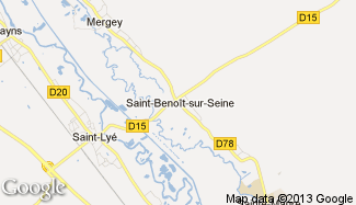 Plan de Saint-Benoît-sur-Seine