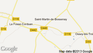 Plan de Saint-Martin-de-Bossenay