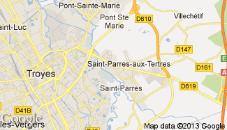 Plan de Saint-Parres-aux-Tertres