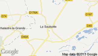 Plan de La Saulsotte