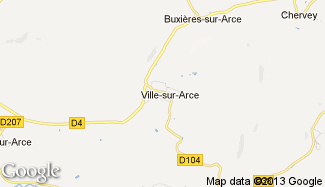 Plan de Ville-sur-Arce