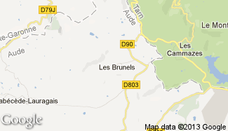 Plan de Les Brunels