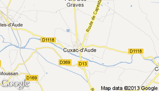 Plan de Cuxac-d'Aude