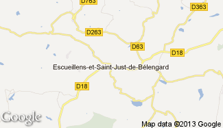 Plan de Escueillens-et-Saint-Just-de-Bélengard