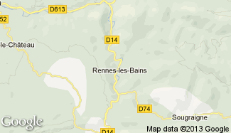 Plan de Rennes-les-Bains