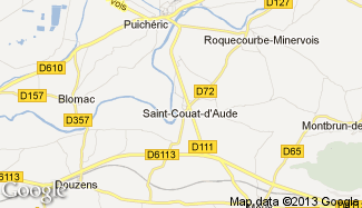 Plan de Saint-Couat-d'Aude