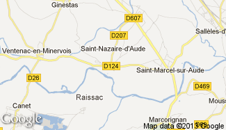 Plan de Saint-Nazaire-d'Aude