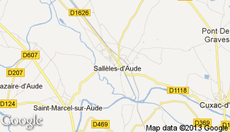 Plan de Sallèles-d'Aude