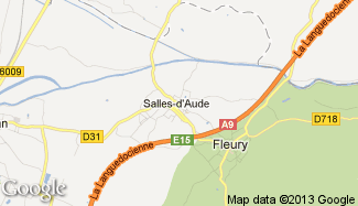 Plan de Salles-d'Aude