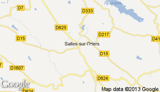 Plan de Salles-sur-l'Hers