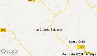 Plan de La Capelle-Balaguier