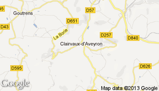 Plan de Clairvaux-d'Aveyron