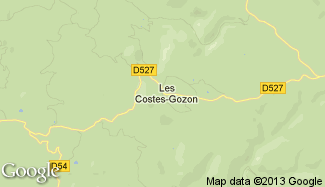 Plan de Les Costes-Gozon