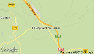 Plan de L'Hospitalet-du-Larzac