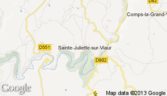 Plan de Sainte-Juliette-sur-Viaur