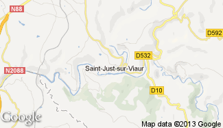 Plan de Saint-Just-sur-Viaur