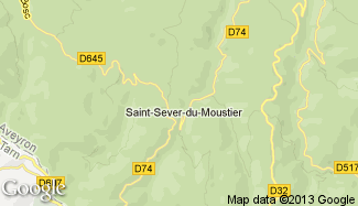 Plan de Saint-Sever-du-Moustier