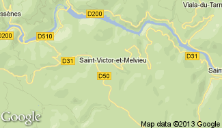 Plan de Saint-Victor-et-Melvieu