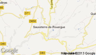 Plan de Sauveterre-de-Rouergue