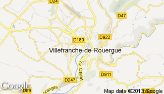 Plan de Villefranche-de-Rouergue