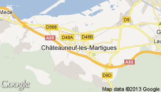 Plan de Châteauneuf-les-Martigues