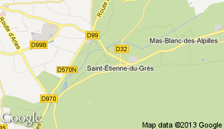 Plan de Saint-Étienne-du-Grès