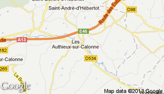 Plan de Les Authieux-sur-Calonne