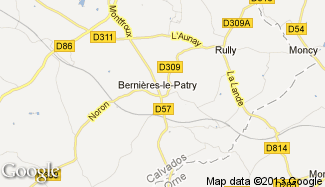 Plan de Bernières-le-Patry