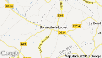 Plan de Bonneville-la-Louvet
