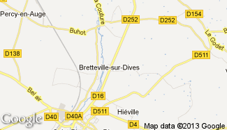 Plan de Bretteville-sur-Dives