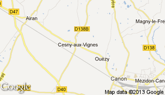 Plan de Cesny-aux-Vignes