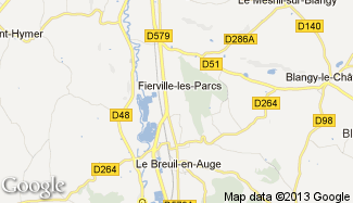 Plan de Fierville-les-Parcs