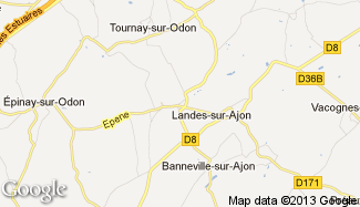 Plan de Landes-sur-Ajon