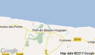 Plan de Port-en-Bessin-Huppain