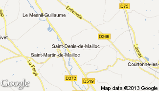 Plan de Saint-Denis-de-Mailloc