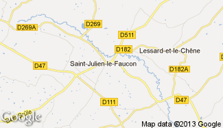 Plan de Saint-Julien-le-Faucon
