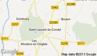 Plan de Saint-Laurent-de-Condel