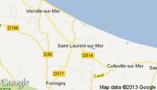 Plan de Saint-Laurent-sur-Mer