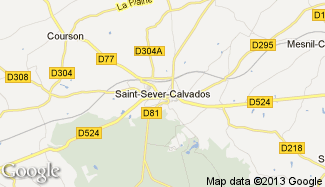 Plan de Saint-Sever-Calvados