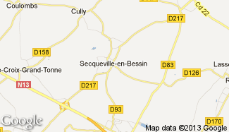 Plan de Secqueville-en-Bessin