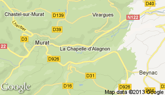 Plan de La Chapelle-d'Alagnon