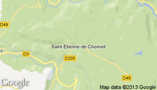 Plan de Saint-Étienne-de-Chomeil