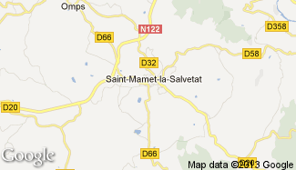 Plan de Saint-Mamet-la-Salvetat