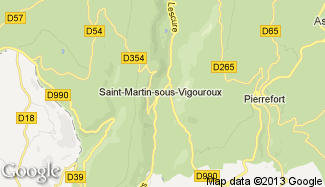 Plan de Saint-Martin-sous-Vigouroux